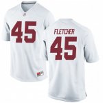 Youth Alabama Crimson Tide #45 Thomas Fletcher White Replica NCAA College Football Jersey 2403XTAM3